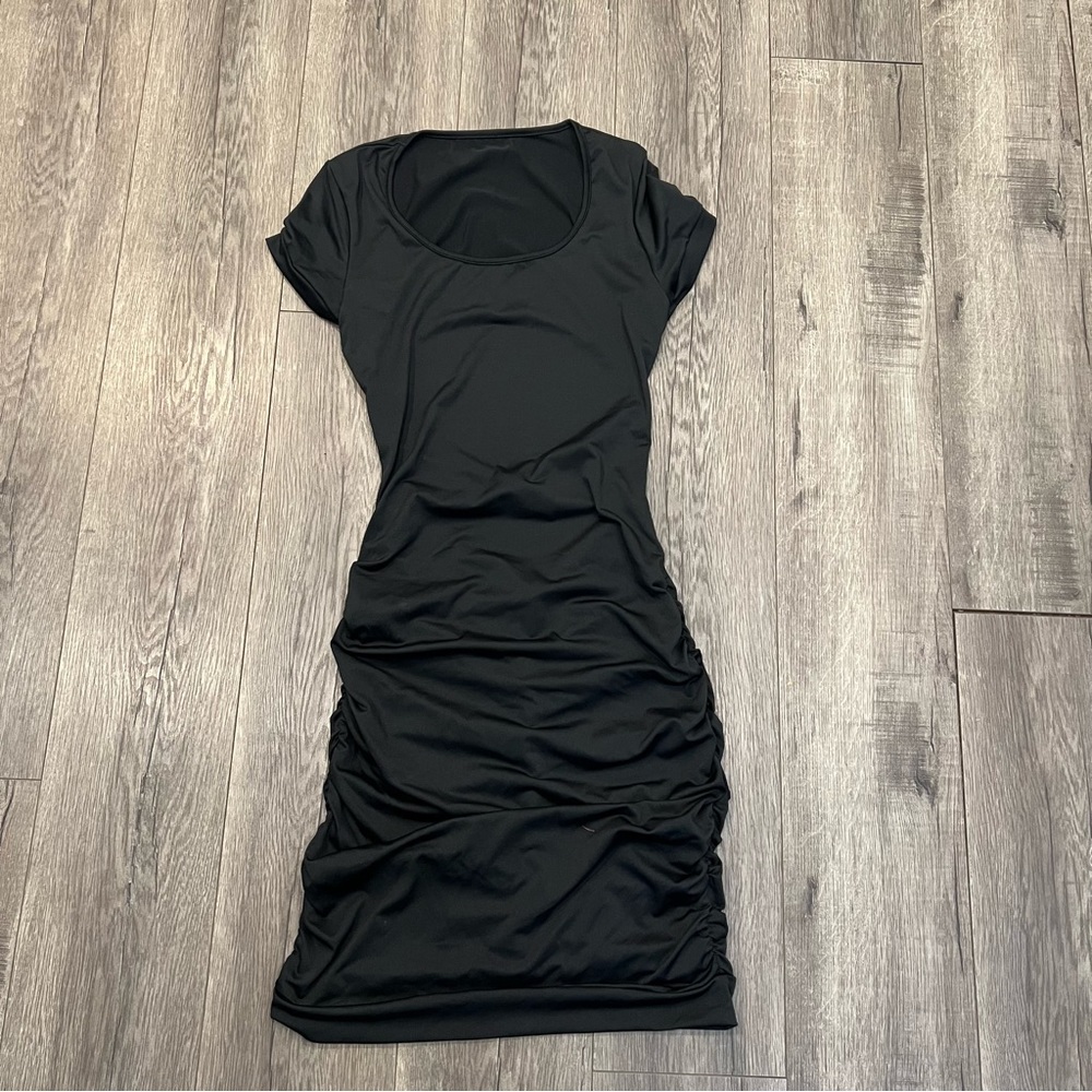 Fitted Black Maternity Dress